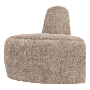 Canapea modulara bej nisipiu din textil 76 cm Mojo Chenille Corner Woood