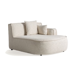 Canapea modulara exterior bej din textil pentru 1 persoana Shol Right Vical Home