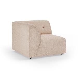 Canapea modulara grej din textil 94 cm Vint Left Boucle HKliving