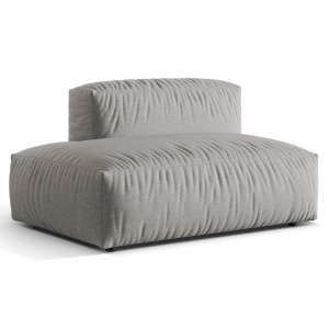 Canapea modulara gri deschis din textil pentru 1 persoana Martina L Micadoni