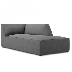 Canapea modulara gri din textil pentru 2 persoane Ruby Two Right Micadoni