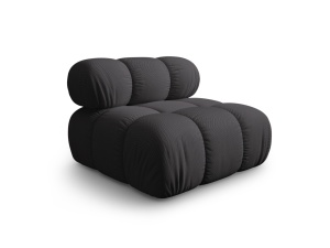 Canapea modulara maro espresso din textil pentru 1 persoana Bellis Middle 3D Micadoni