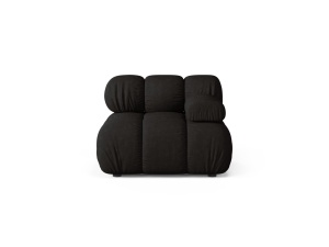 Canapea modulara neagra din textil pentru 1 persoana Bellis Right Liberty Micadoni