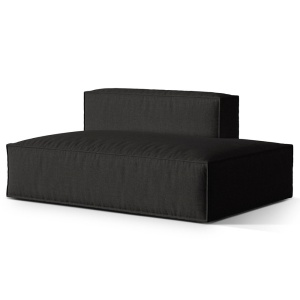 Canapea modulara neagra din textil pentru 3 persoane Nuria R Structural Micadoni