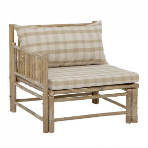 Canapea modulara pentru exterior maro din bambus 77 cm Korfu Left Bloomingville