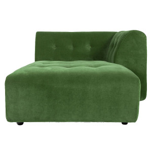 Canapea modulara verde din catifea 160 cm Vint Right HKliving