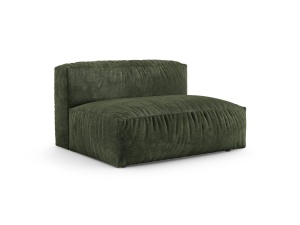 Canapea modulara verde din catifea pentru 1 persoana Martina Vogue XL Micadoni