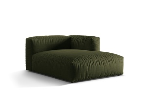 Canapea modulara verde din textil pentru 1 persoana Martina Right S Micadoni