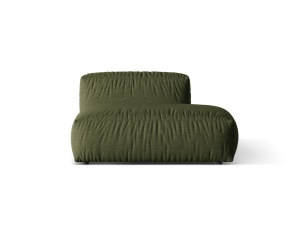 Canapea modulara verde din textil pentru 2 persoane Martina Wave Micadoni
