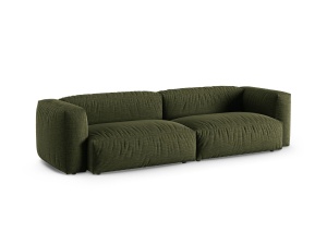 Canapea modulara verde din textil pentru 4 persoane Martina XL Micadoni