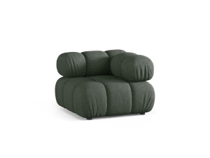 Canapea modulara verde muschi din textil pentru 1 persoana Bellis Corner Liberty Micadoni