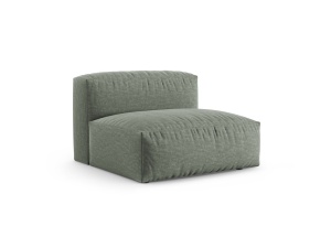 Canapea modulara verde muschi din textil pentru 1 persoana Martina XL Micadoni