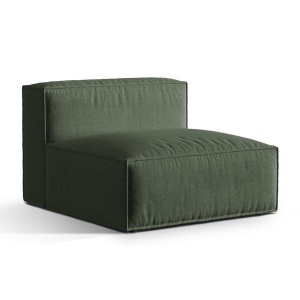 Canapea modulara verde muschi din textil pentru 1 persoana Nuria Structural Micadoni
