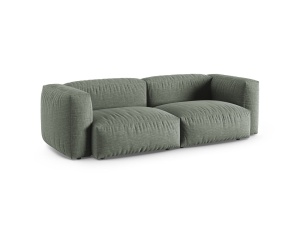 Canapea modulara verde muschi din textil pentru 3 persoane Martina Boston XL Micadoni