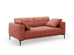 Canapea rosu corai din textil pentru 3 persoane Bemy Structural Micadoni
