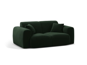 Canapea verde inchis din catifea pentru 2 persoane Molino Casbla Micadoni