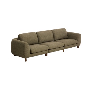 Canapea verde masliniu din textil pentru 4 persoane Vera Kave Home
