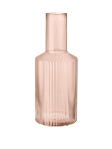 Carafa roz din sticla 1 L Ripple Ferm Living
