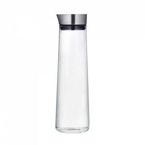 Carafa transparenta/argintie din sticla si inox 1.5 L Acqua Blomus
