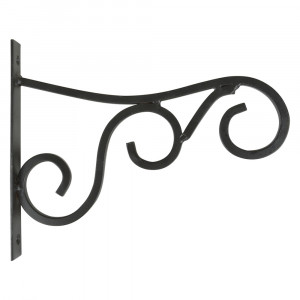 Carlig pentru agatat ghivece negru din metal Herm M Esschert Design