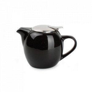 Ceainic negru din ceramica si inox 500 ml Camellia Aerts