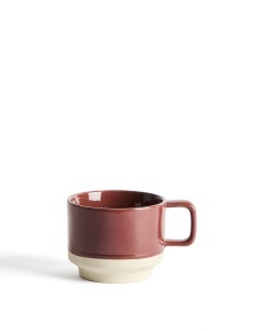 Ceasca rosu burgund din ceramica 7x12 cm Doren Kave Home