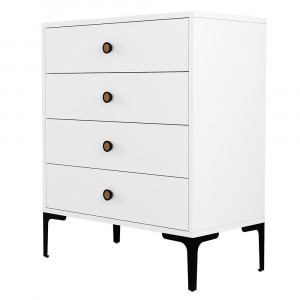 Comoda alba 76 cm Lizbon The Home Collection