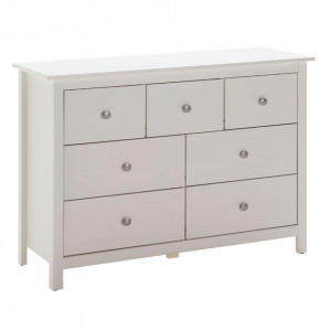 Comoda alba din lemn 110 cm Berna Quiet Object
