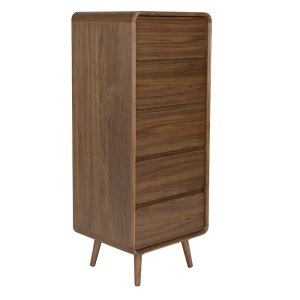 Comoda maro din lemn 40 cm Rise Zuiver