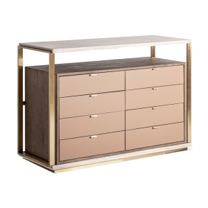 Comoda multicolora din metal 134 cm Monza Vical Home