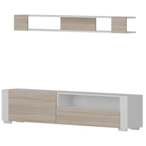 Comoda TV cu raft alba Arya The Home Collection