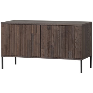Comoda TV maro cafea din lemn 100 cm Gravure Woood