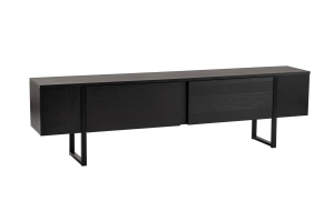 Comoda TV neagra 180 cm Serenity Nordure