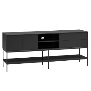 Comoda TV negru din metal 175 cm Platt Teulat