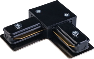 Conector L electric negru din plastic Lacznik Zuma Line