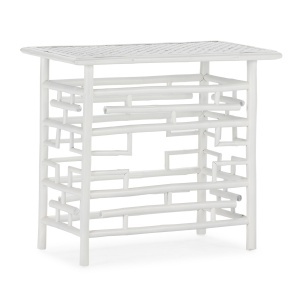 Consola alba din bambus 90 cm Rene Thai Natura