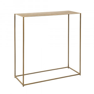 Consola auriu antichizat din metal 75 cm Tsibata Thai Natura