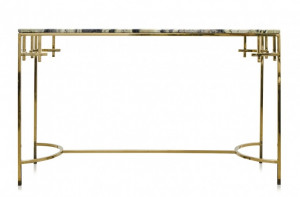 Consola din marmura cu cadru auriu 130x40cm Anna Versmissen