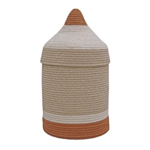 Cos cu capac multicolor din bumbac Pencil Toffee Lorena Canals