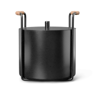 Cos pentru cenusa negru din metal Port Ferm Living
