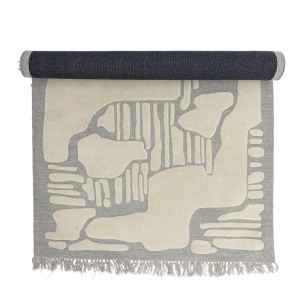 Covor gri din fibre naturale 140x200 cm Napoli Bloomingville