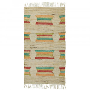 Covor multicolor din iuta si bumbac 70x140 cm Danon Madam Stoltz