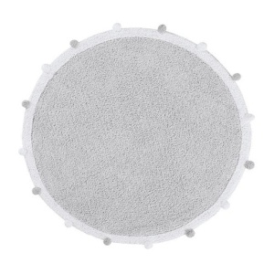 Covor pentru copii alb/gri din bumbac 120 cm Bubbly Lorena Canals