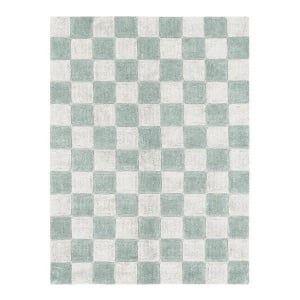 Covor pentru copii albastru/crem din bumbac 170x240 cm Tiles Lorena Canals