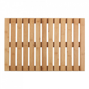 Covoras baie din bambus maro 40x60 cm Stan Wenko