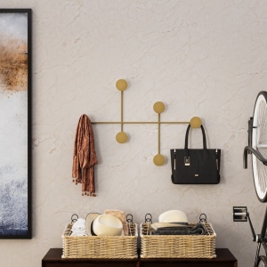 Cuier auriu din metal Lora The Home Collection