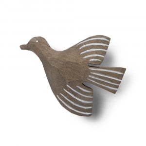 Cuier gri antracit din lemn Lola Ferm Living