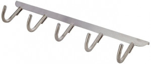 Cuier pentru usa argintiu din metal Asola Wenko