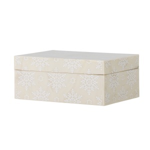 Cutie cu capac crem din fibre naturale Cheri Bloomingville