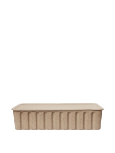 Cutie cu capac maro din hartie Pulp XL Ferm Living